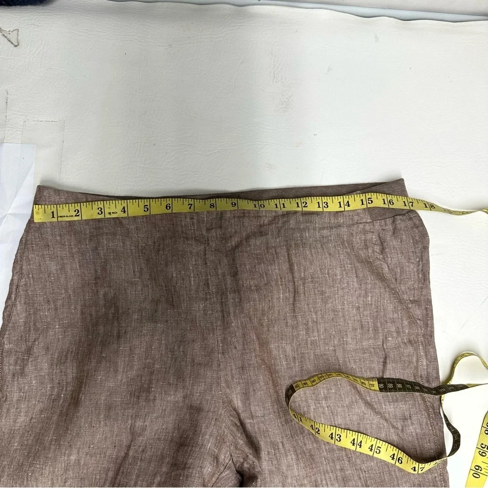 J.Jill women’s linen Brown Pants size M